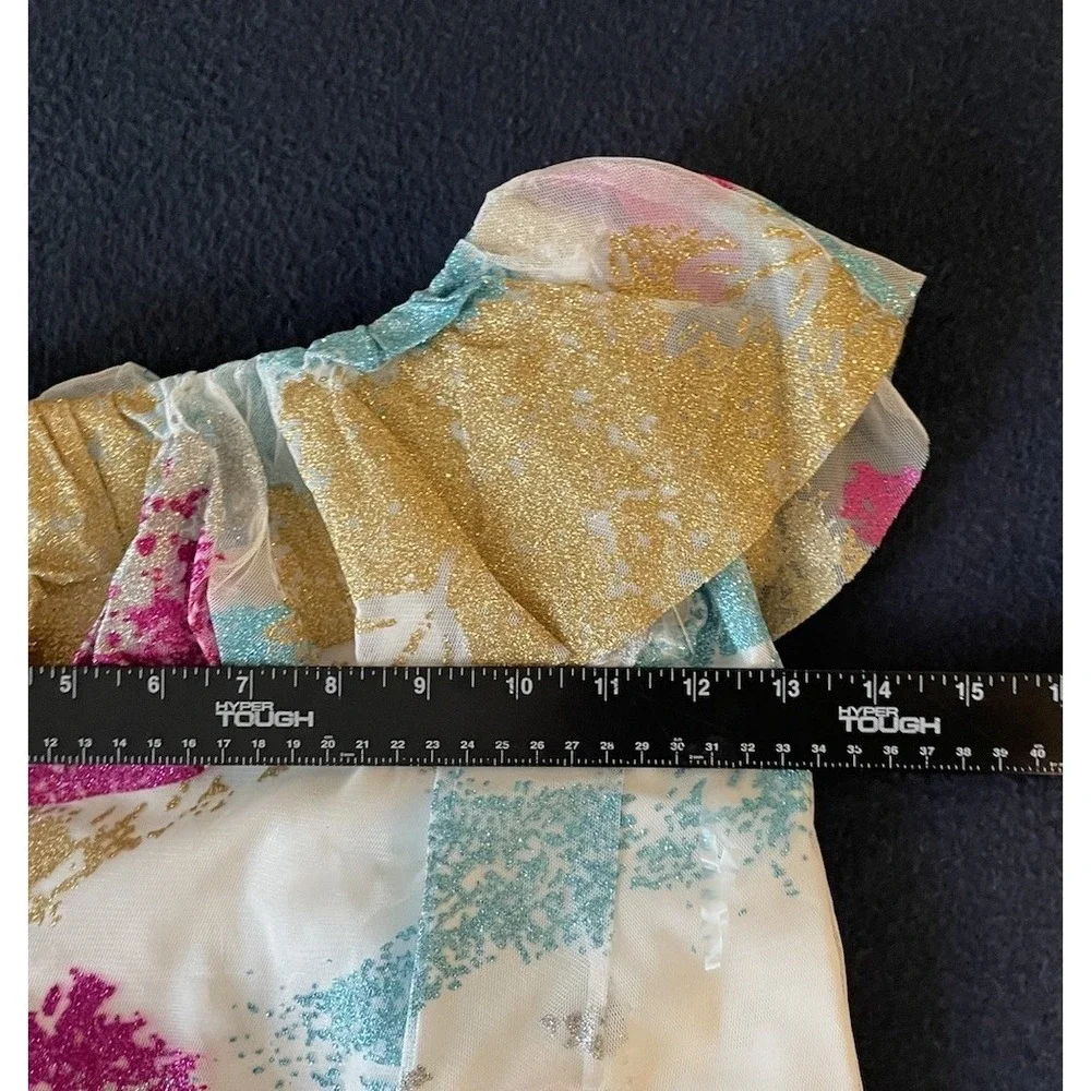 Disney Store Pocahontas Princess Dress Up Costume Shift Feathers Glitter Size 4T - Picture 8 of 10